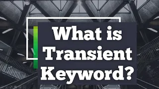 What is Transient Keyword in Java Why we use Transient Keyword in java
