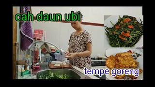 Download TEMPE GORENG,CAH DAUN UBI #dailyvlog #cooking #irt MP3