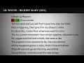 Lil Wayne - Bloody Mary [Rhyme Scheme] Highlighted