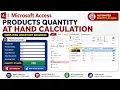 How to Calculate Remaining Stock Quantity in Microsoft Access Simplified Inventory Database