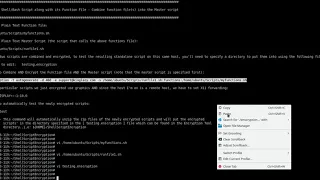 How to Encrypt a Shell Script combined with Function file s
