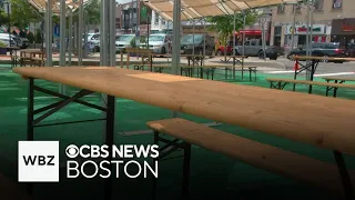 Entertainment space takes over parking lot in East Boston angering business owners