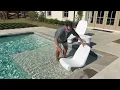 In-Pool Lounger Chair and Table that are Comfortable and Easy to use By Tenjam