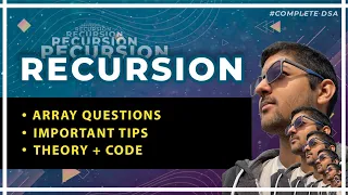 Recursion - Array Questions Theory Code Tips