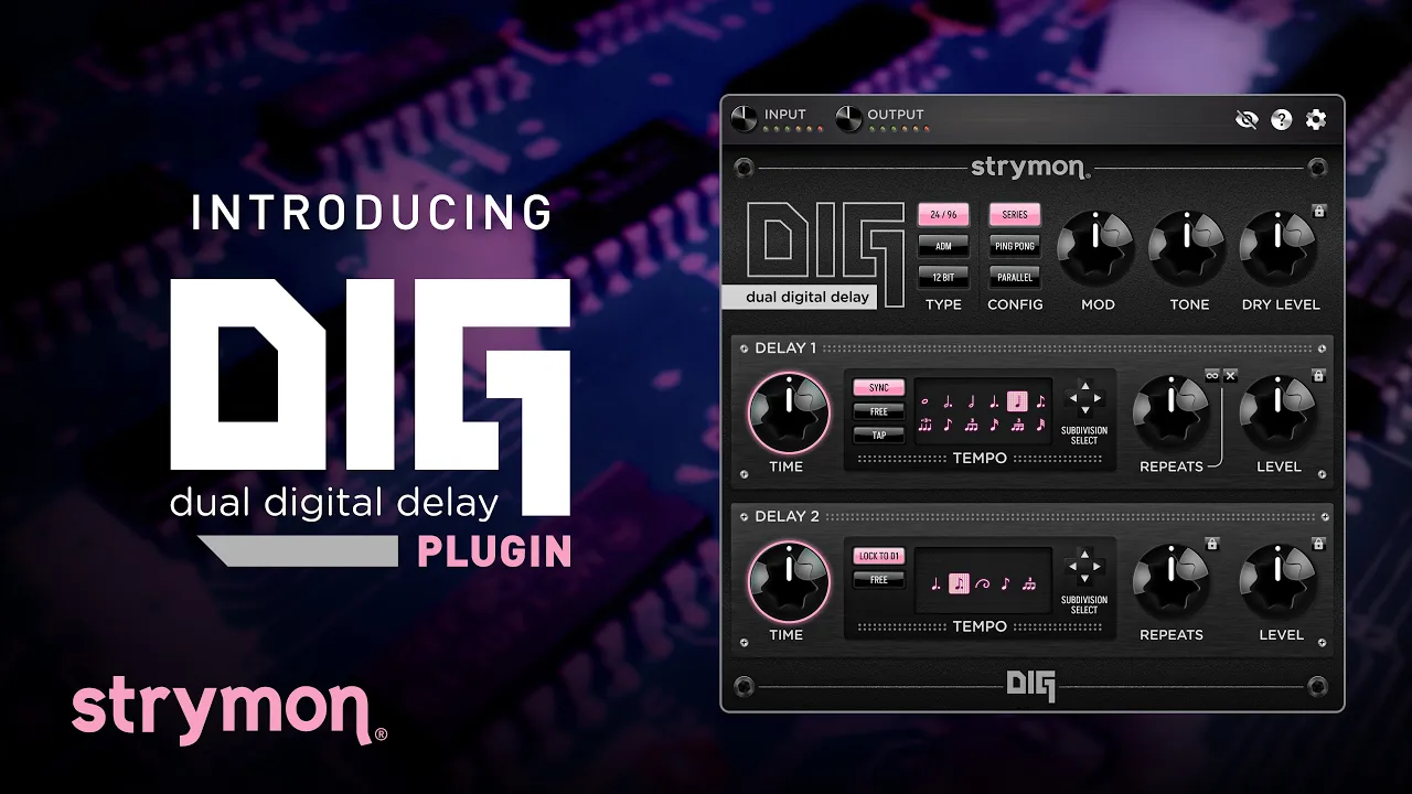 配信機器・PA機器・レコーディング機器 strymon DIG dual digital delay Strymon DIG Dual Digital Delay Plug-in - Electronic Delivery