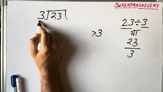 divided by 3 divide kaise karte hain bhag karna sikhe in Hindi Surendra Khilery