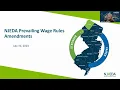 Listening Session Updates on Prevailing Wage Rules from New Jersey Economic Development Authority