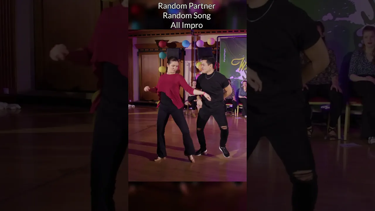 Awesome impro dance of Joao and Kalina at WestieSpringThing