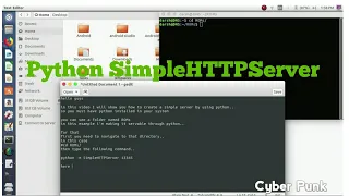 How to create Python SimpleHTTPServer