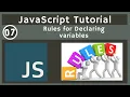 07 Rules for Declaring Variables javascript tutorial UiBrains NAVEEN SAGGAM