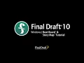 Final Draft 10 for Windows Using Beat Board and Story Map
