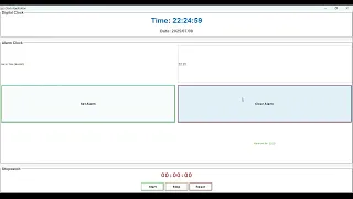 Clock Application using Java GUI