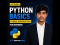 Python Basics Tutorial Introduction to Python Course Code With Prince
