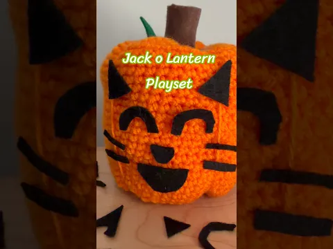 Cute Jack O’ Lantern Playset! #fiberfluxcrochet
