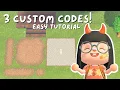 3 Easy Custom Codes Tutorial ACNH HARD MODE