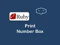 print number box in ruby