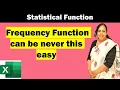 How to use frequency function in excel