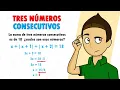 THE SUM OF THREE CONSECTIVE NUMBERS Setting up and solving equations SUPER EASY - For beginners