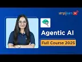 AI Agents Full Course 2025 AI Agents Tutorial for Beginners How to Build AI Agents Simplilearn