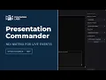 Presentation Commander an open-source NDI matrix and scene compositor for live events
