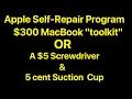 Apple s 300 MacBook opener toolkit vs a 5 screwdriver and 5 cent suction cup