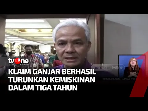 Ganjar Pranowo Klaim Berhasil Turunkan Angka Kemiskinan di Jawa Tengah