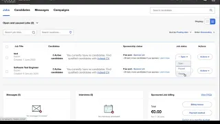 Reopen or Close a Job Post Indeed Client Guide