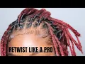 How To Retwist Loc New Growth By Yourself DETAILED BEGINNER FRIENDLY