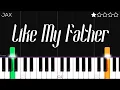Download Lagu Jax - Like My Father | EASY Piano Tutorial