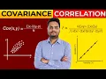 Covariance vs Correlation with simple data Covariance vs Correlation Coefficient