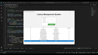 Library Management System Advanced Python Project using Tkinter MySQL