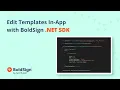 Edit Templates with BoldSign NET SDK Update Roles Fields