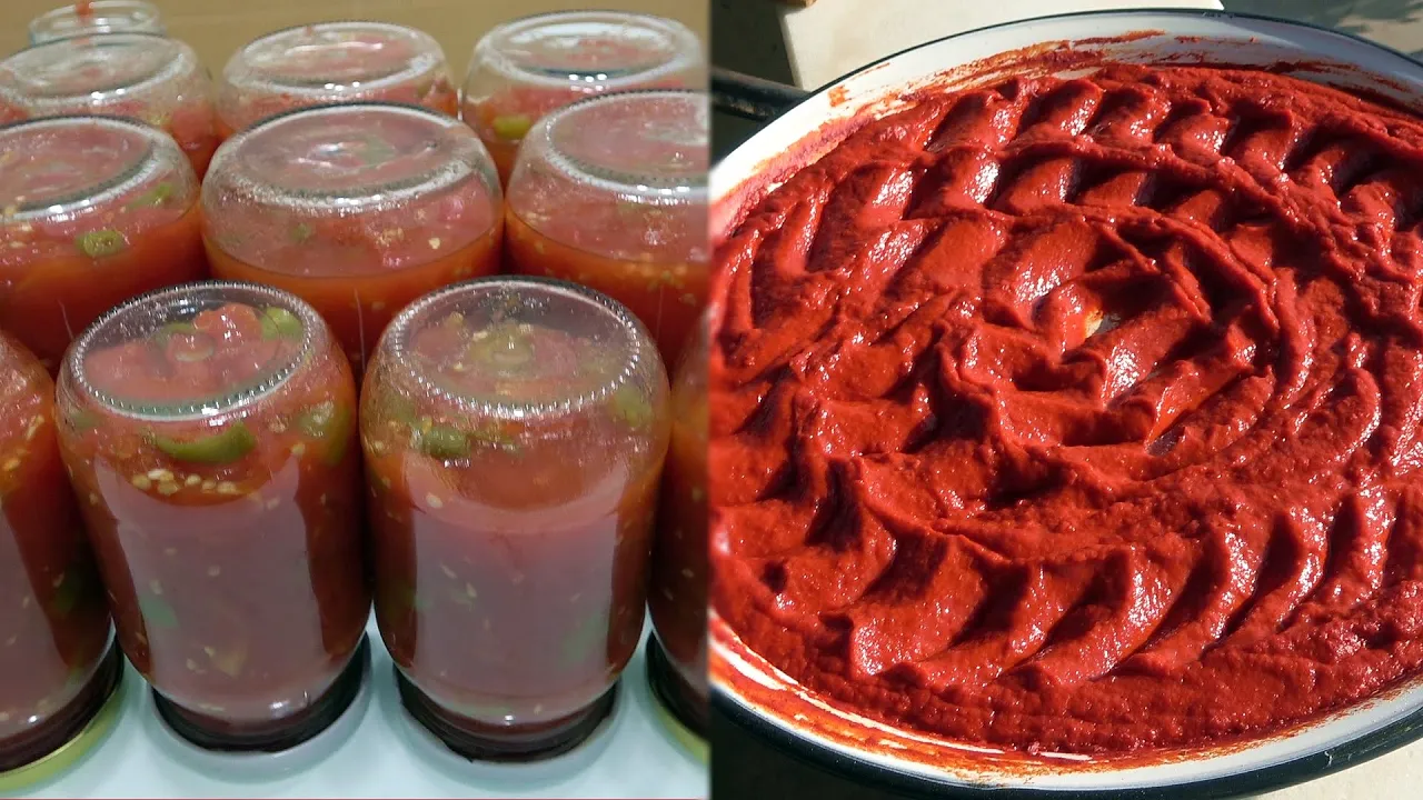 Traditional Natural Tomato Paste, Canned Tomatoes, Sour Tomato Sauce Recipe