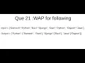 Python Interview Que 21 change values as key