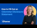How to Fill Out an Odometer Disclosure Statement