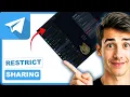 How to restrict sharing and forwarding in Telegram channel Easiest Way 2026 Guide