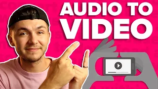 how to convert audio to video online 