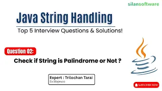 Check Palindrome String in Java Java Interview Question