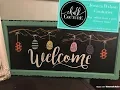 Chalk Couture Welcome Chalkboard with Happy Easter eggs