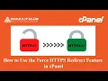 How to Use the Force HTTPS Redirect Feature in cPanel Dhaka IT Club