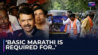 WATCH: Fadnavis Defends Marathi Rule For Auto, Taxi Drivers Amid Protests