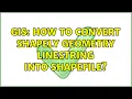GIS How to convert shapely geometry linestring into shapefile 2 Solutions