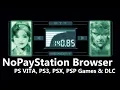 NoPayStation Browser Install PS VITA PS3 PS1 and PSP content on your consoles