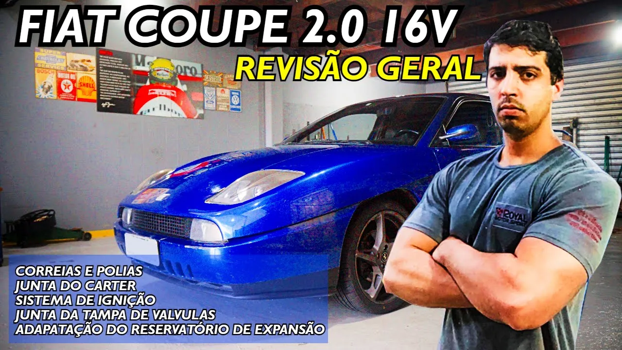 FIAT COUPE 2.0 16v - REVISÃO GERAL, TROCA DE CORREIAS, VEDAÇÃO DO CARTER E ARREFECIMENTO