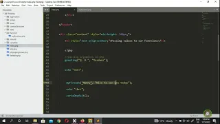 What is PHP function default values