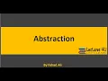 Abstraction in OOP Abstrat Classes abstract methods