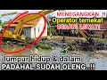 Download Lagu NGERI❗DETIK-DETIK EXCAVATOR AMBLES MASUK LUMPUR HIDUP KALI SERENGSENG TERLALU NEKAT \u0026 BERANI PAK MUJ