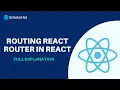Routing react router in React