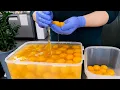 Making Giant Size Cake Korean street food