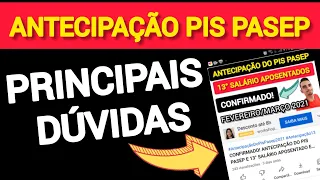 ANTECIPAÇÃO DO PIS PASEP 2021! TRÊS PRINCIPAIS DÚVIDAS.